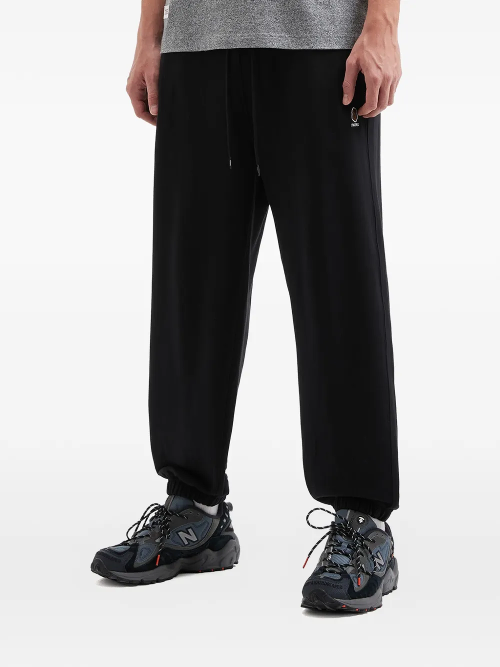 Fingercroxx Logo-patch Trousers - Black 