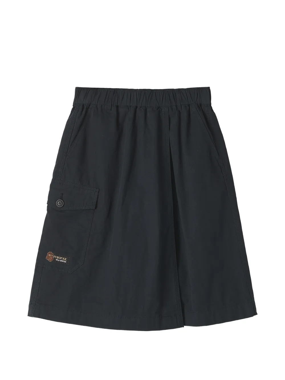 FINGERCROXX logo-detail cargo-pocket skorts - Grigio