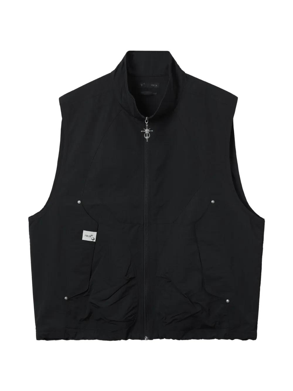 FIVE CM front-pockets vest - Nero