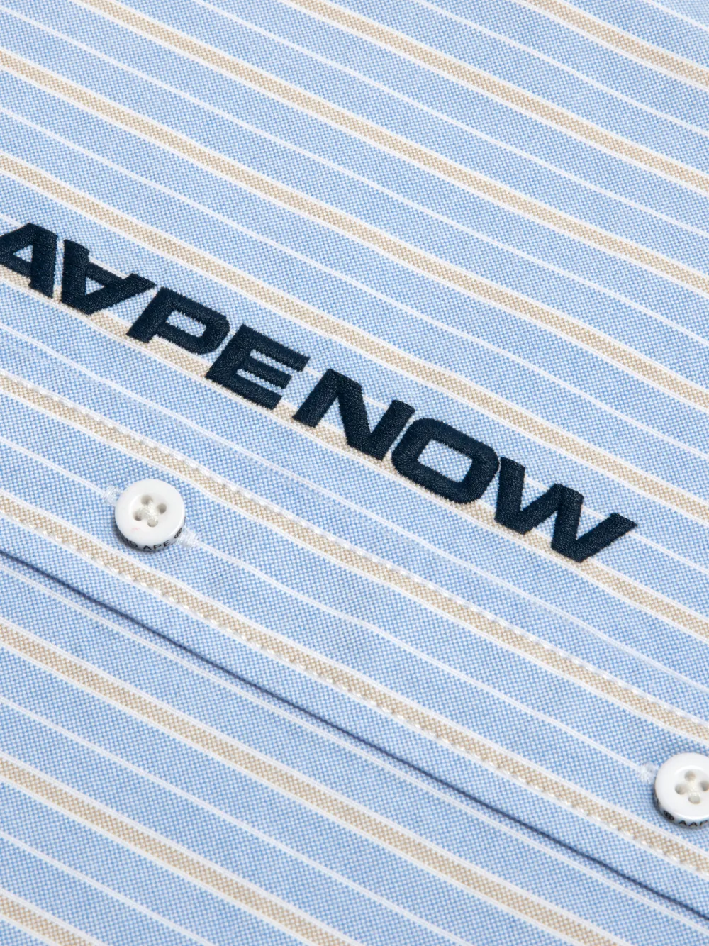 AAPE BY *A BATHING APE Overhemd met logo Blauw