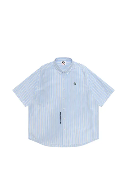 AAPE BY *A BATHING APE® striped logo shirt