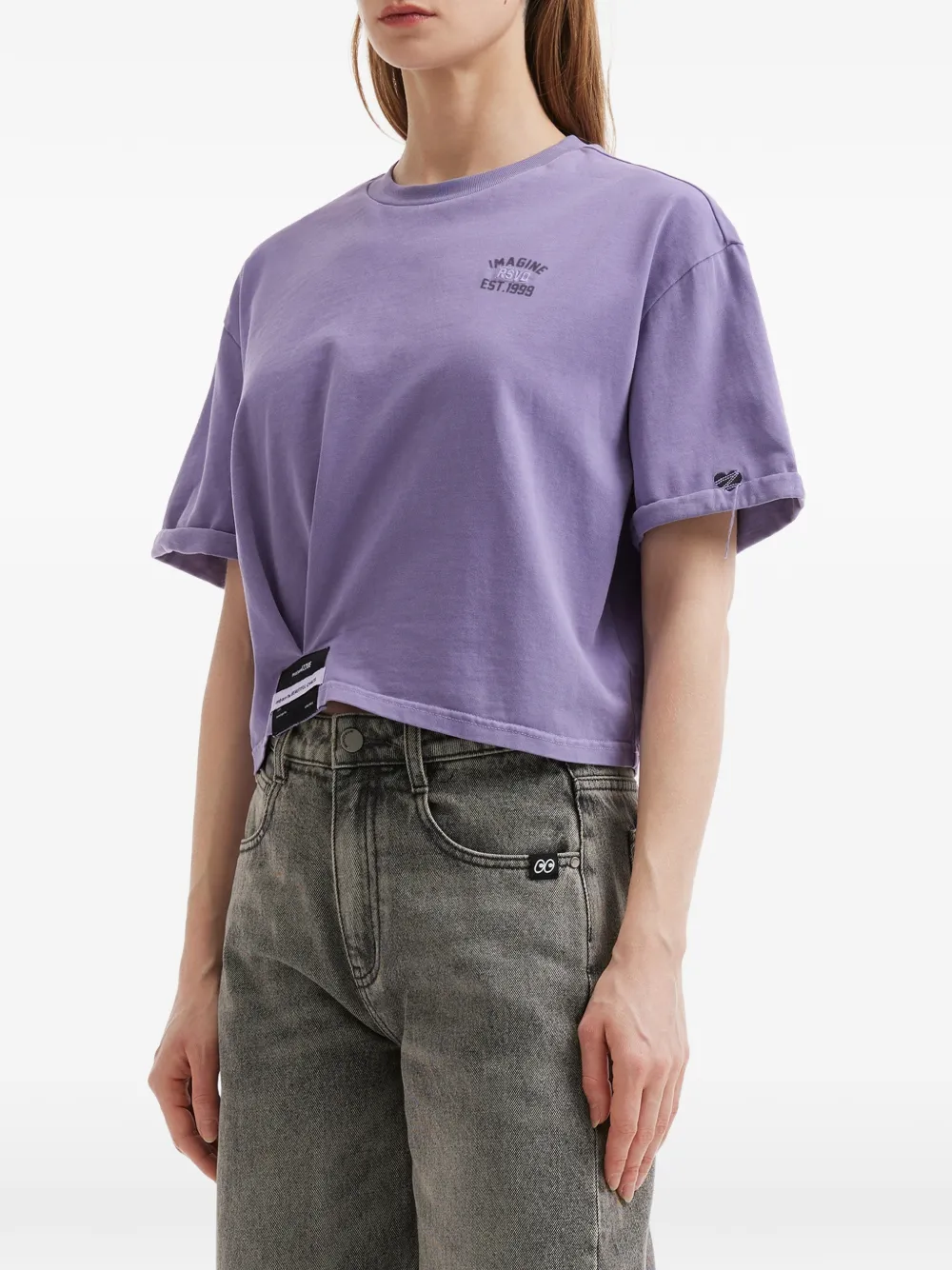  Izzue Logo-patch T-shirt - Purple 