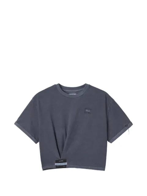 izzue rolled-sleeve twisted T-shirt
