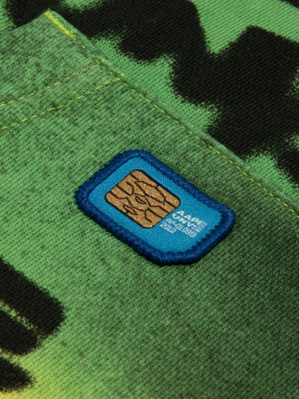 AAPE BY *A BATHING APE Hoodie met print en rits Groen