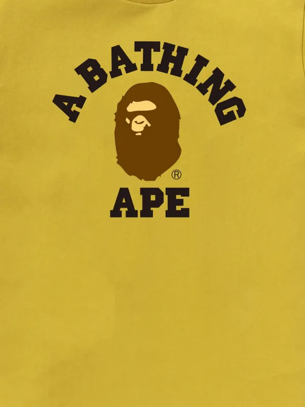 A BATHING APE® Logo T-shirt | Yellow | FARFETCH