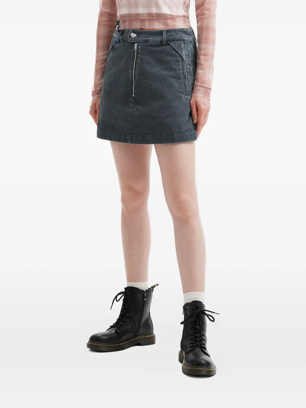  Izzue Zip-detail Skorts - Blue 