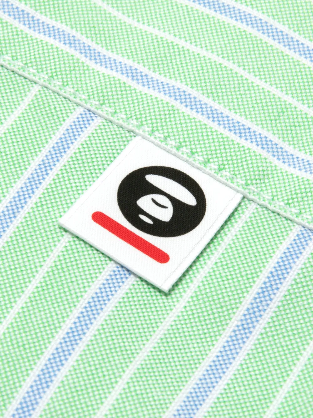  Aape By *a Bathing Ape® Striped Shirt - Green 