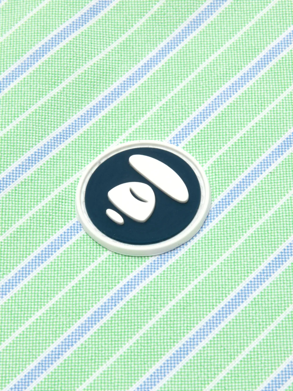 AAPE BY *A BATHING APE Gestreept overhemd Groen