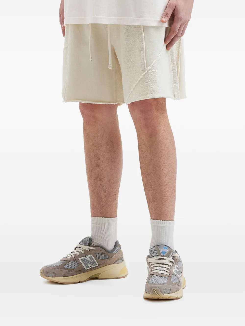  Five Cm Drawstring Panelled Shorts - Neutrals 