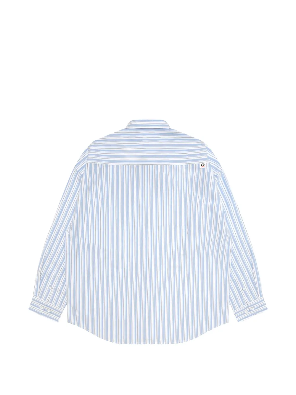 AAPE BY *A BATHING APE Gestreept katoenen overhemd Blauw