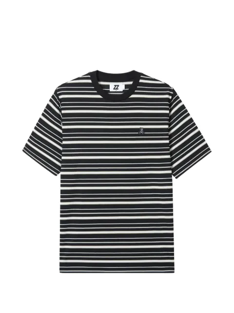 izzue striped bear-detail T-shirt