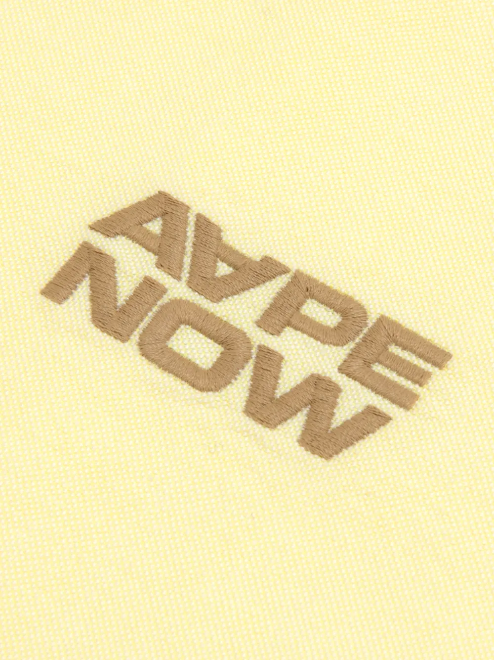 AAPE BY *A BATHING APE Overhemd met borduurwerk Geel