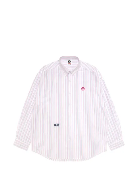 AAPE BY *A BATHING APE® striped patch shirt