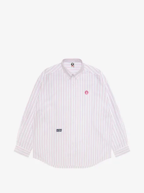 AAPE BY *A BATHING APE® 条纹贴花衬衫