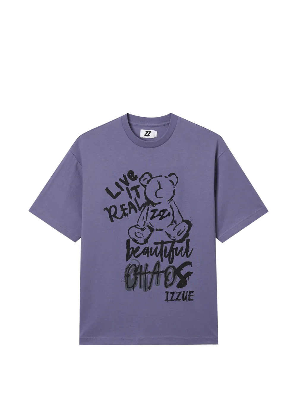 izzue bear-graphic T-shirt - Viola