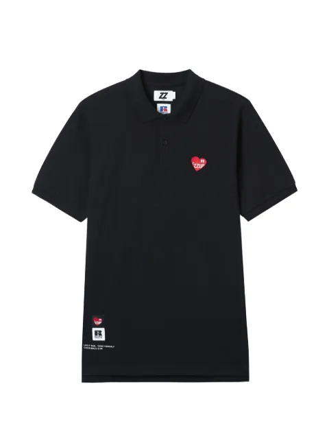 izzue appliqué polo shirt