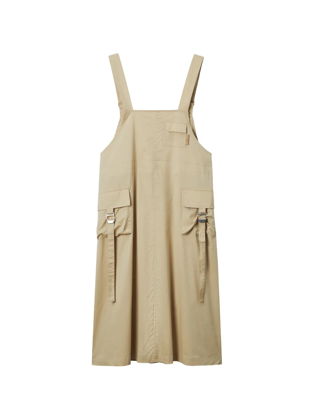 izzue flap-pocket dungaree dress - Toni neutri
