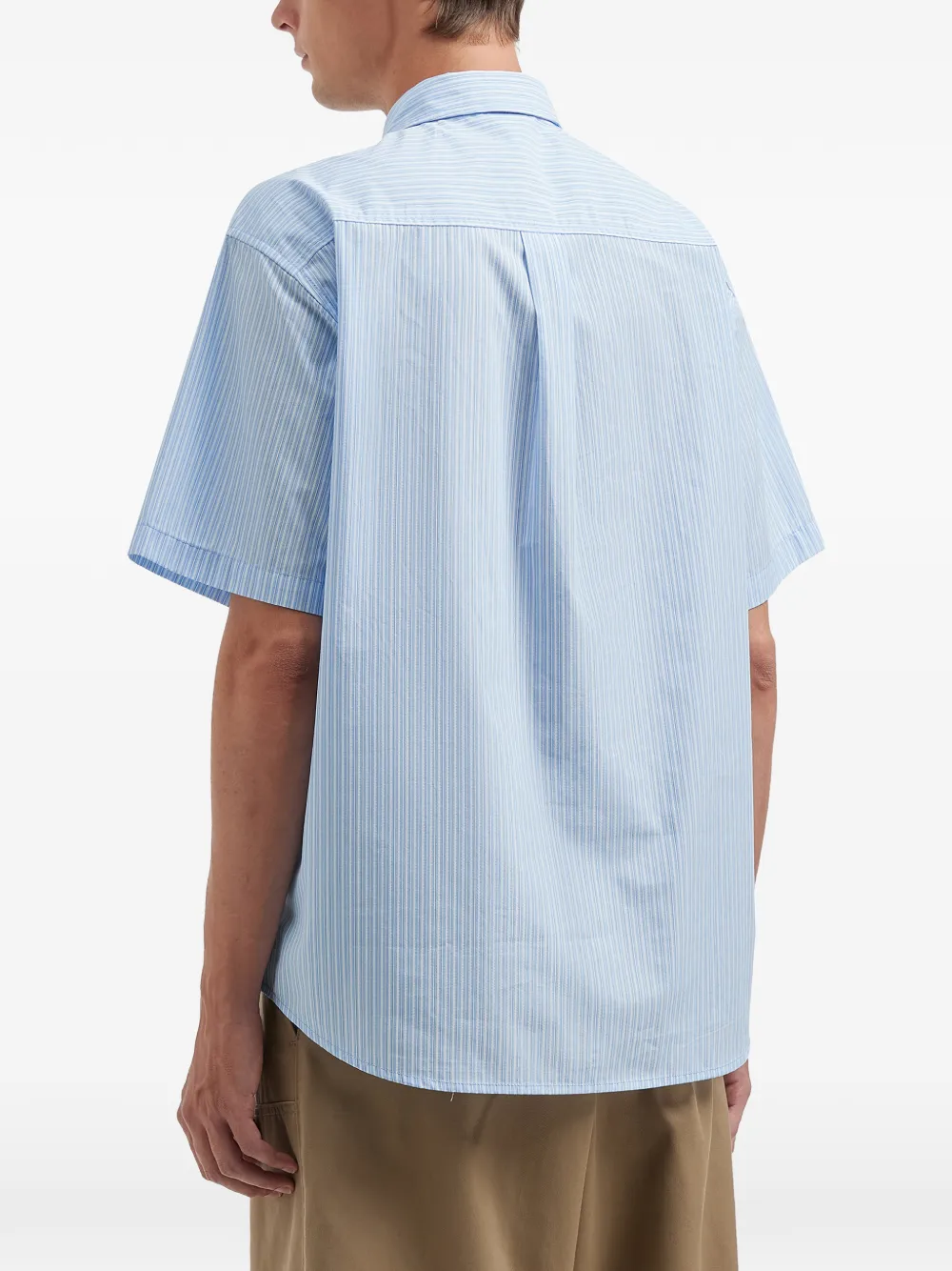 Embroidered Striped Shirt