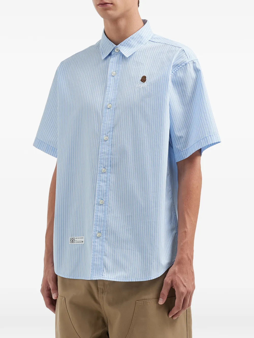Embroidered Striped Shirt