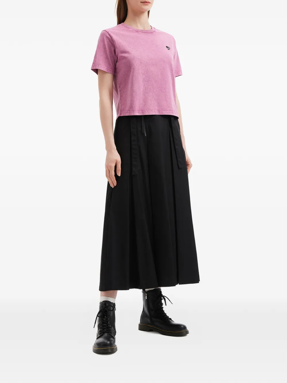  Izzue Pleat Strap Skirt - Black 