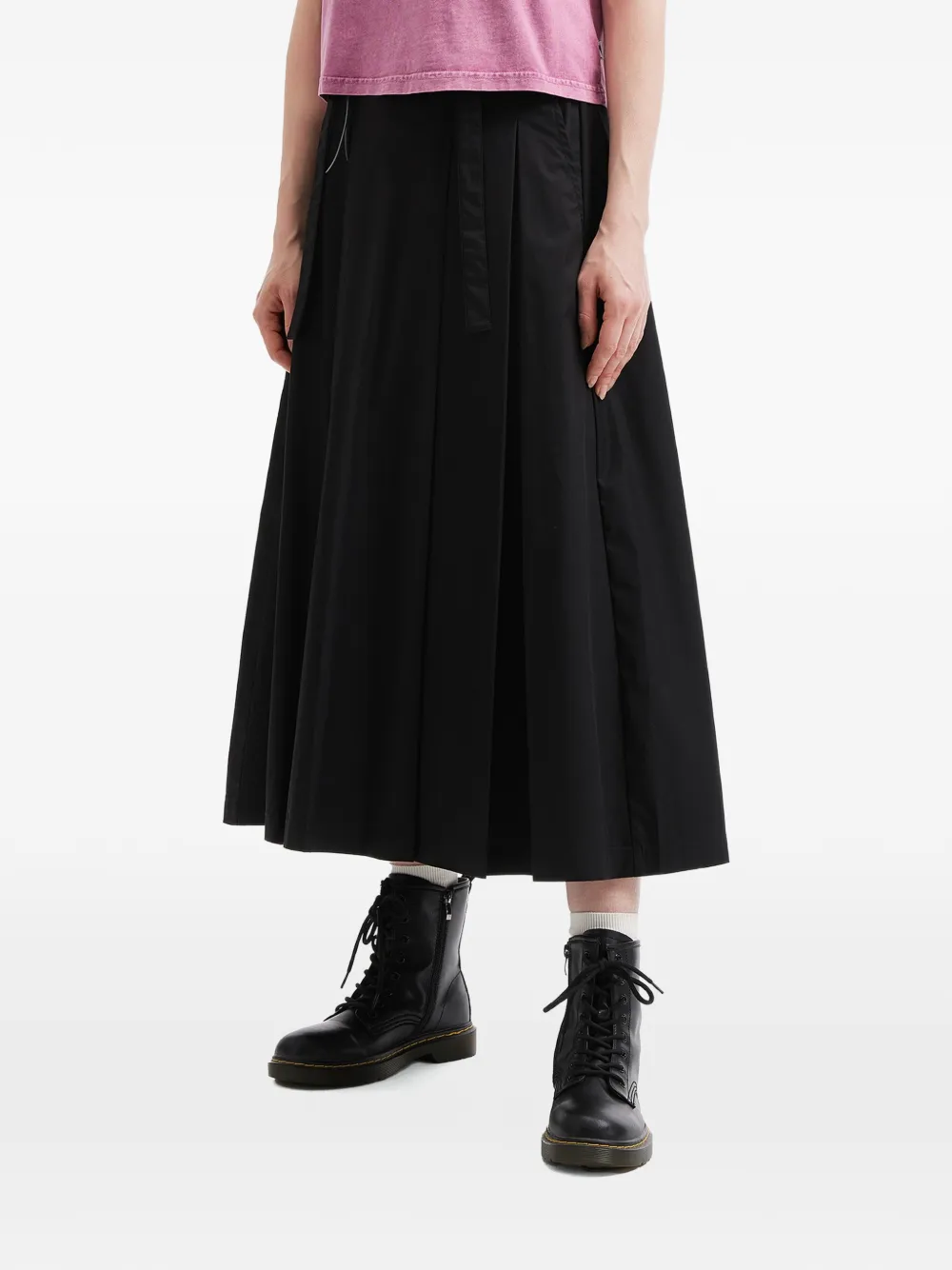  Izzue Pleat Strap Skirt - Black 