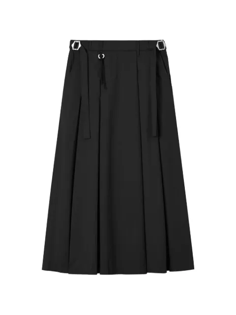 izzue pleat strap skirt