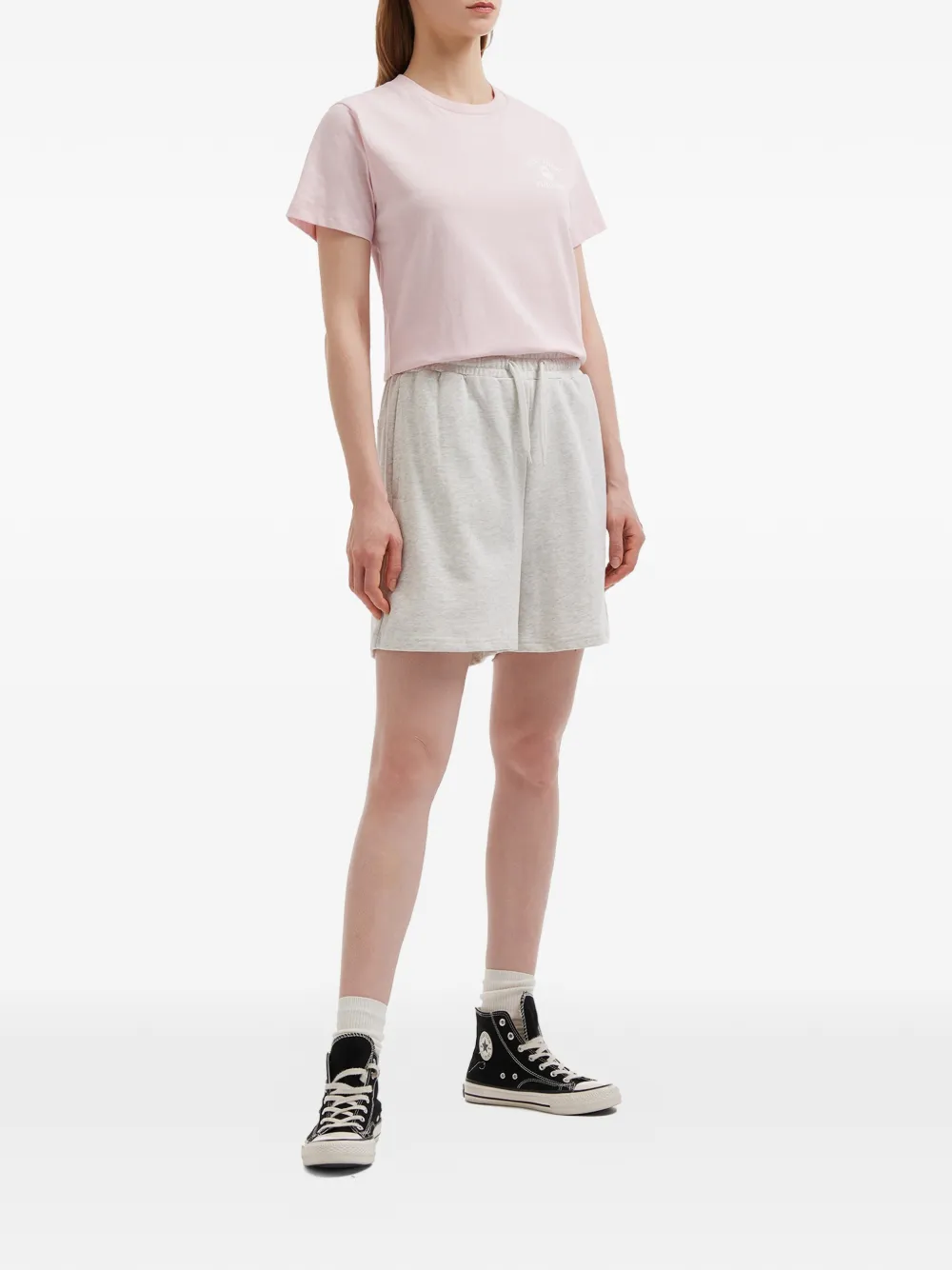  Fingercroxx Drawstring Patch Pocket Shorts - Grey 