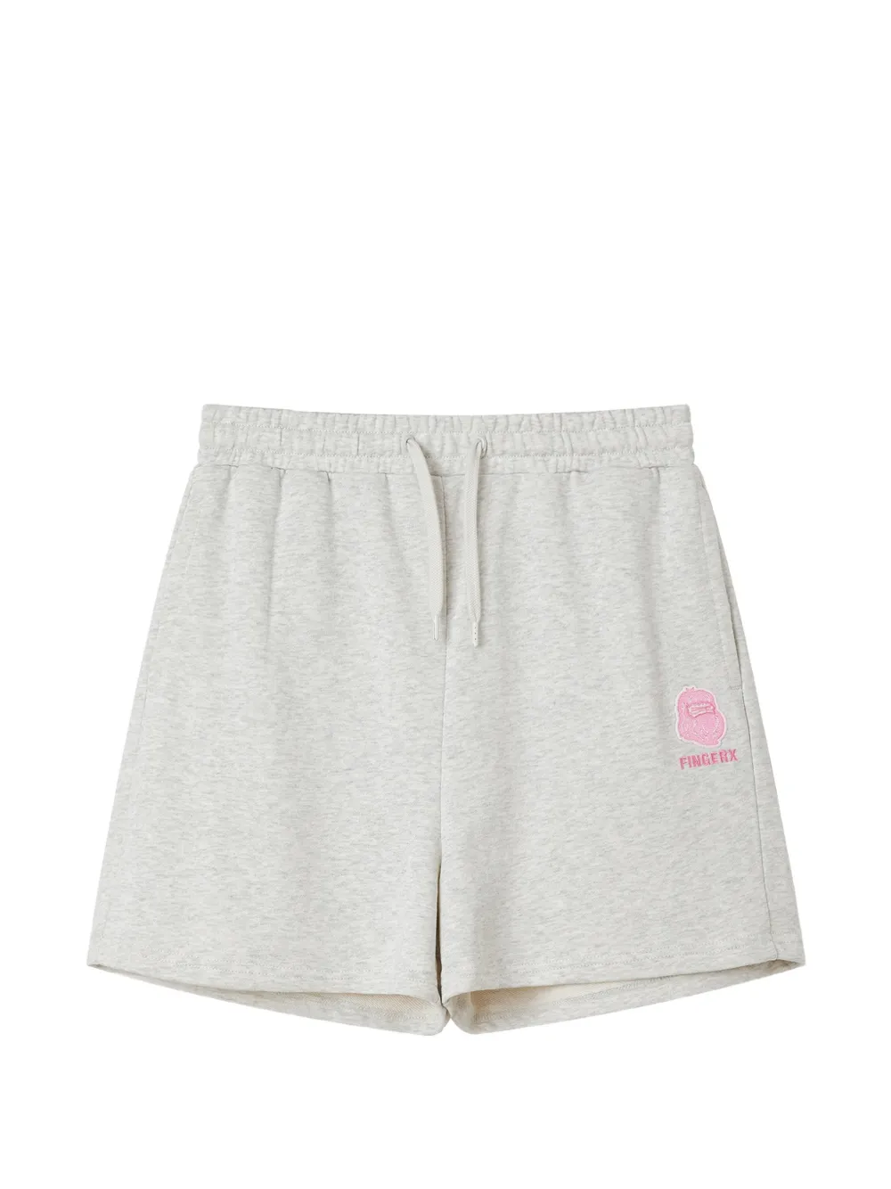FINGERCROXX drawstring patch pocket shorts - Grigio