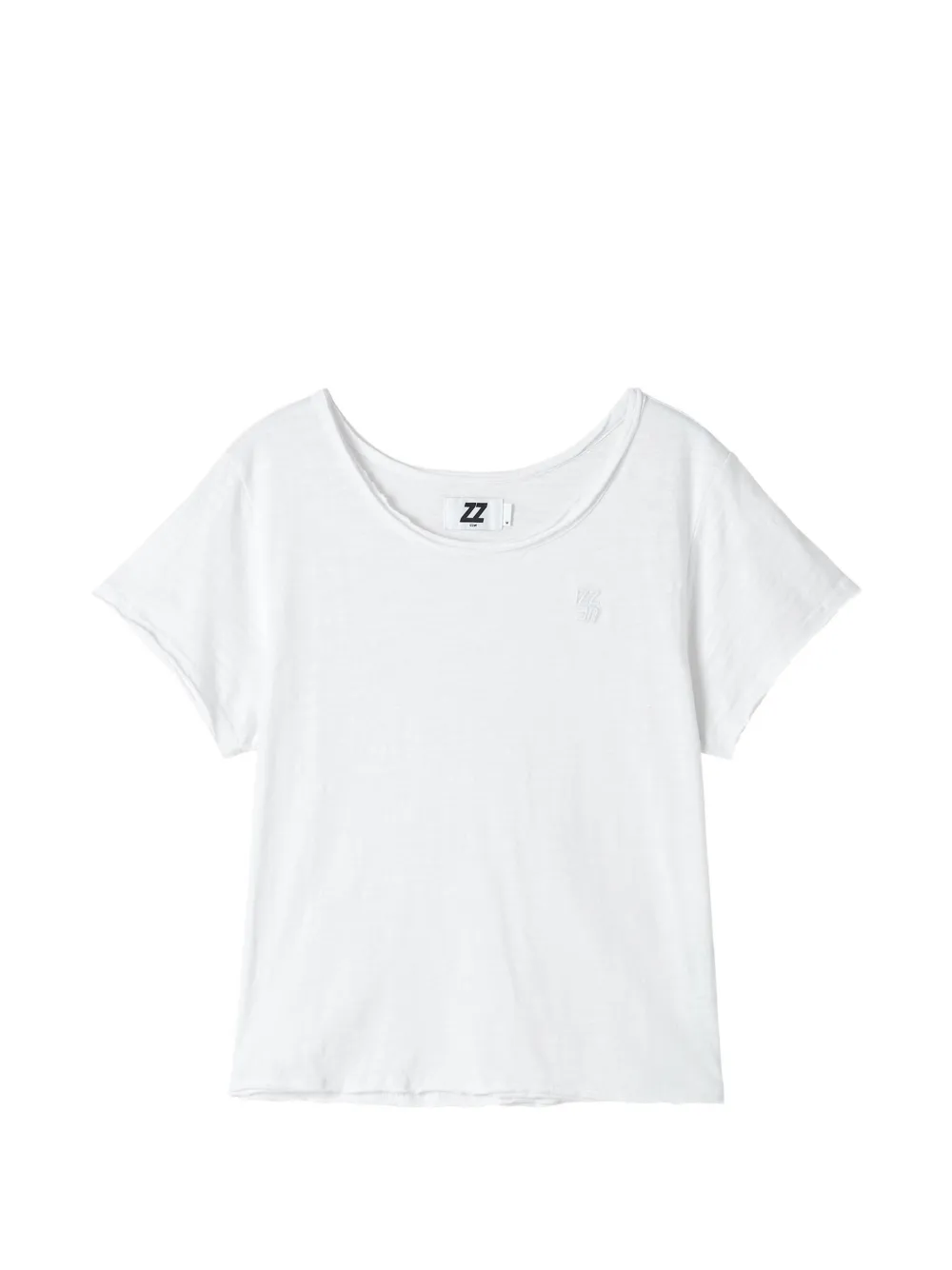 Izzue Raw-edge T-shirt In White