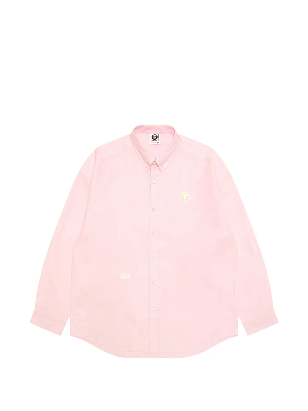 AAPE BY *A BATHING APE® buttoned embroidery shirt - Rosa