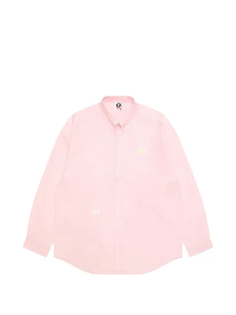AAPE BY *A BATHING APE® buttoned embroidery shirt