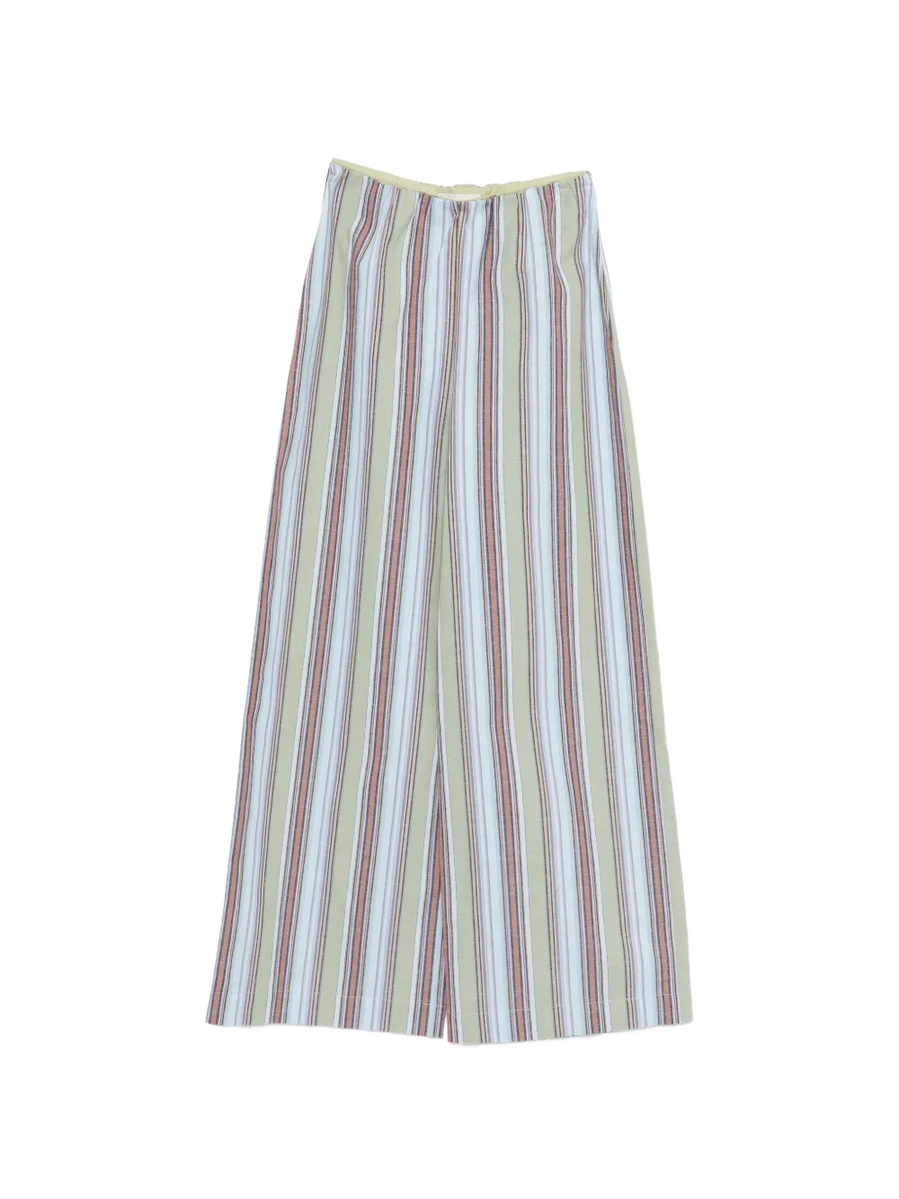 Faithfull the Brand Lane striped-pattern palazzo pants - Verde