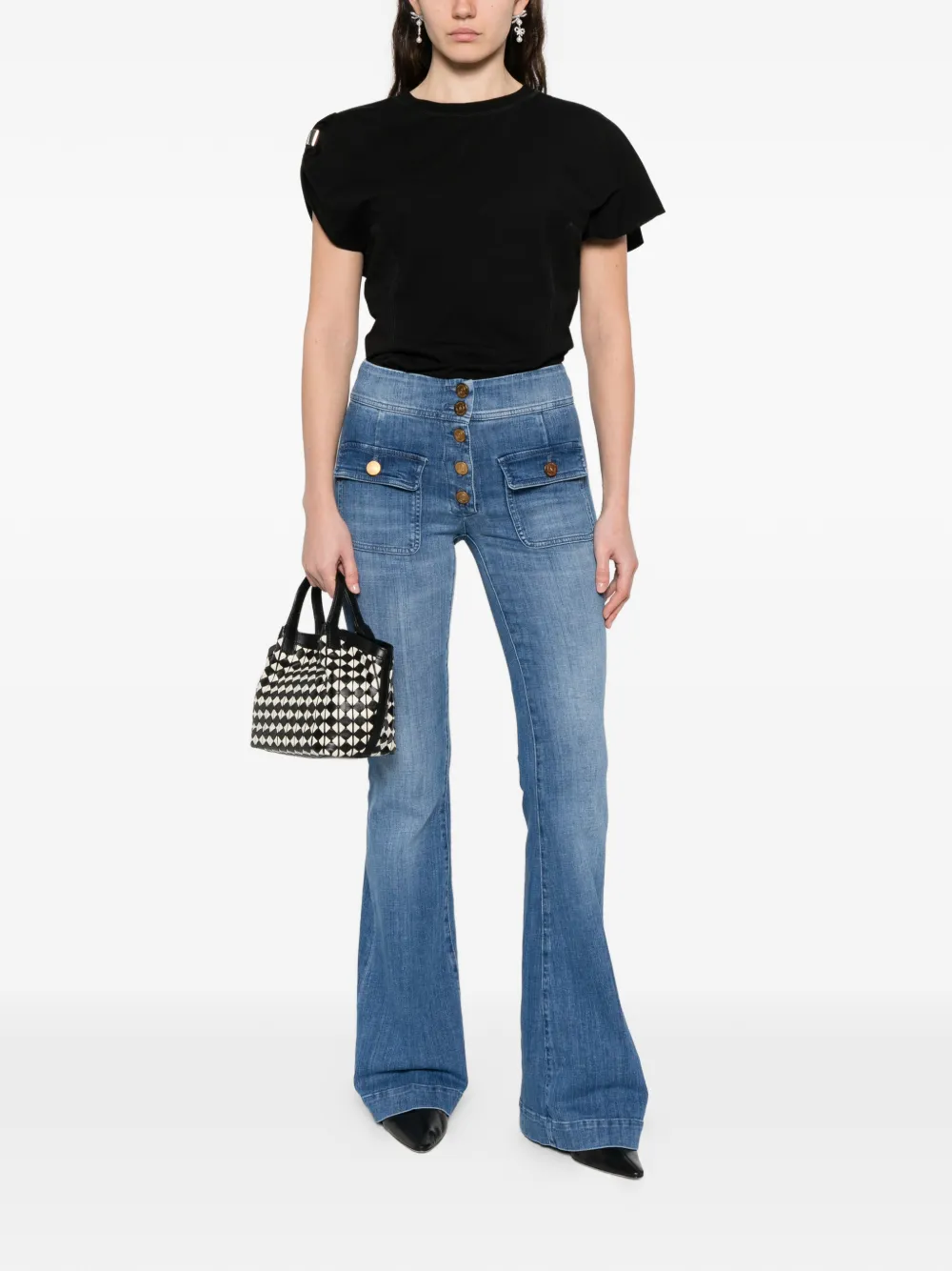 Seafarer Anais jeans met opgestikte zak - Blauw