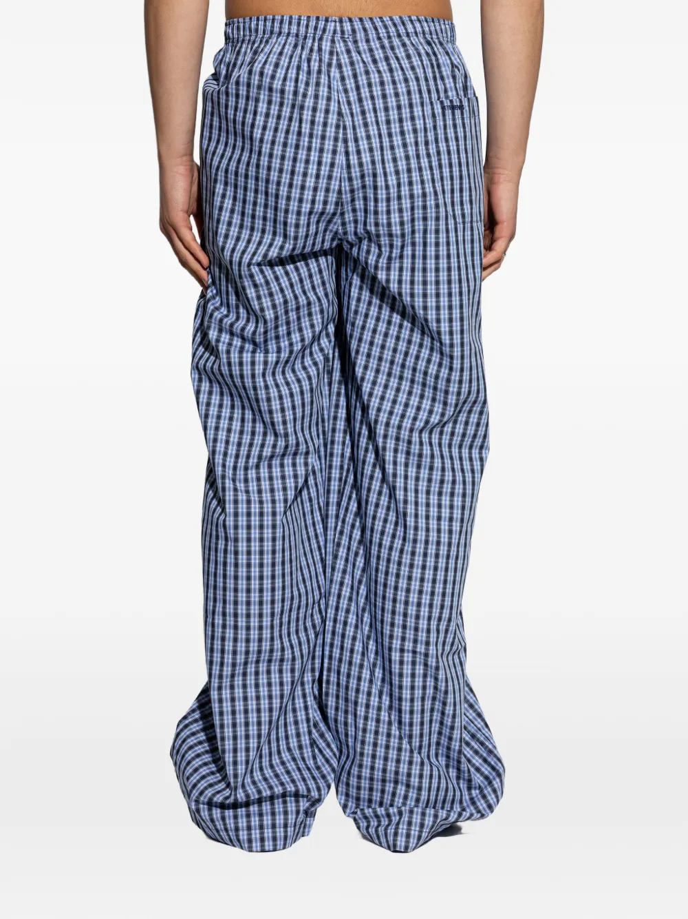 VETEMENTS Geruite broek Blauw