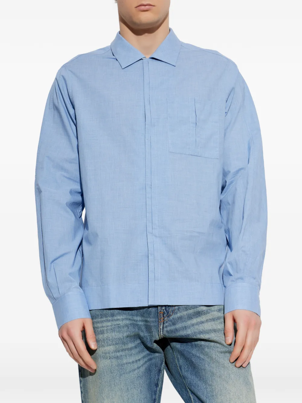 Maison Margiela Overhemd met zak Blauw