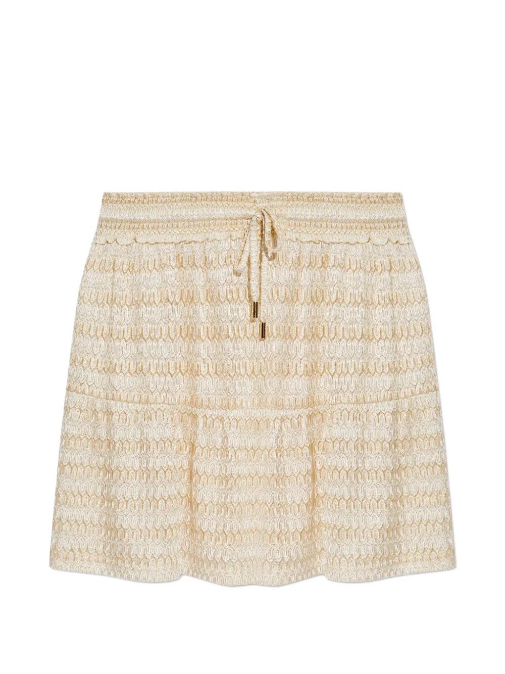 Melissa Odabash Dune tiered drawstring skirt - Oro