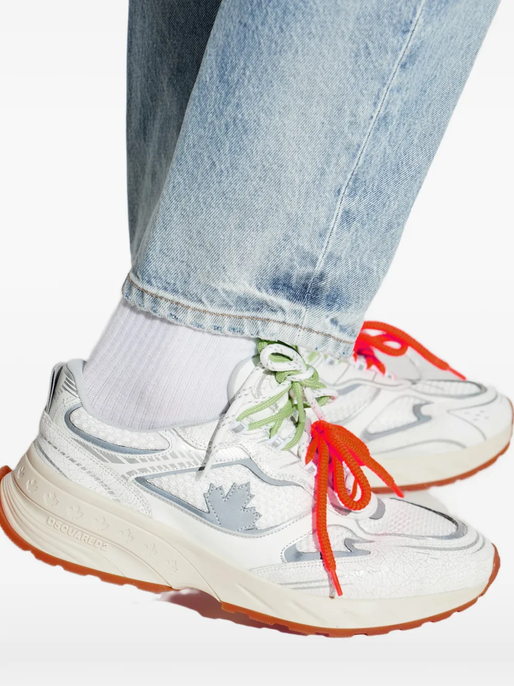 DSQUARED2 maple leaf sneakers Wit