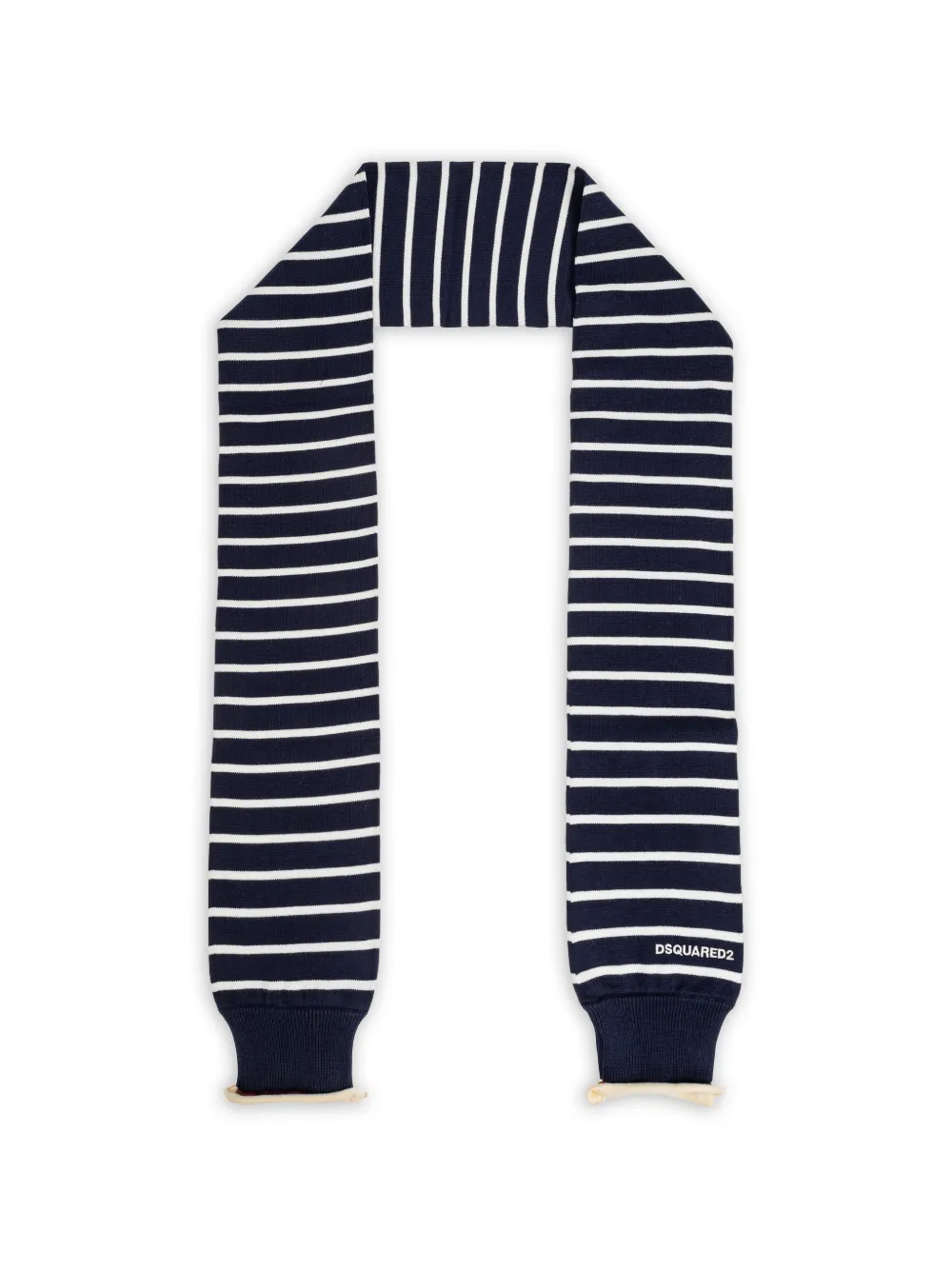 DSQUARED2 striped scarf - Blu