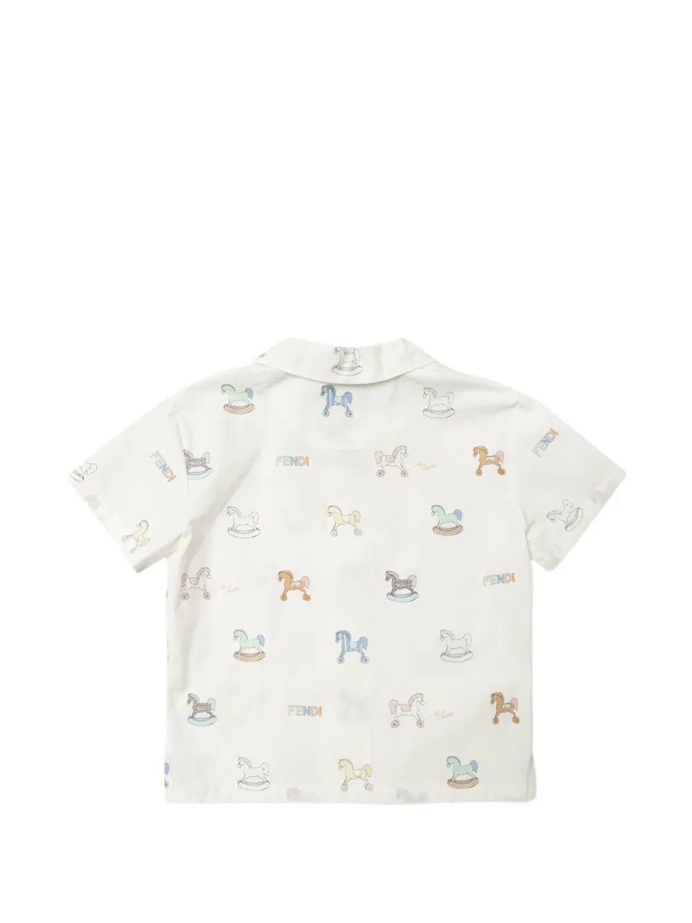 Fendi Kids Shirt met print Wit
