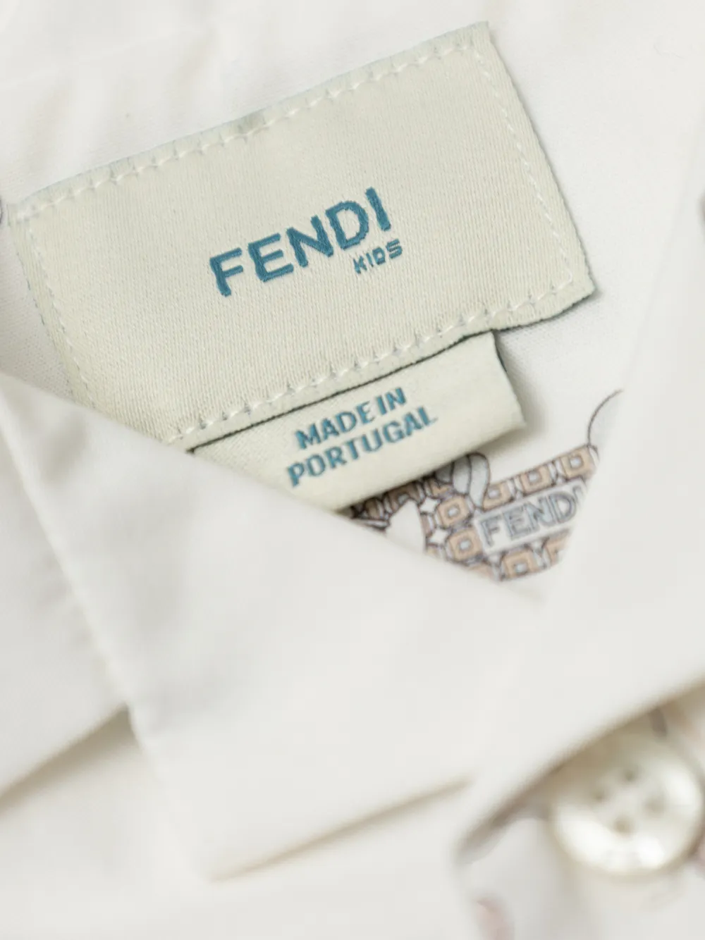 Fendi Kids Rocking Horse Print Shirt | White | FARFETCH