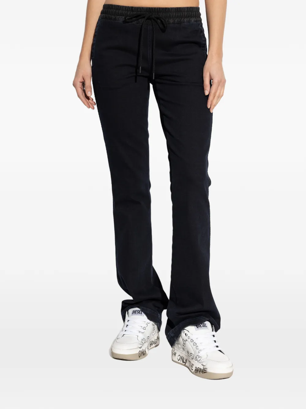  Diesel Pantalon 2069 D-ebbey à Lien De Resserrage - Noir 