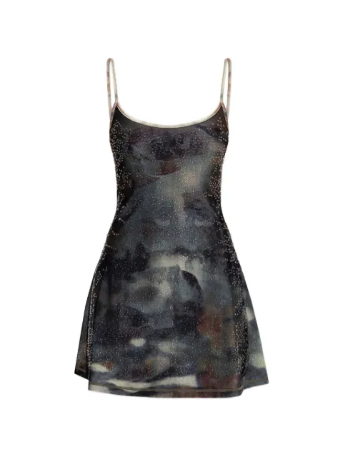 Diesel D-Loop embellished slip mini dress
