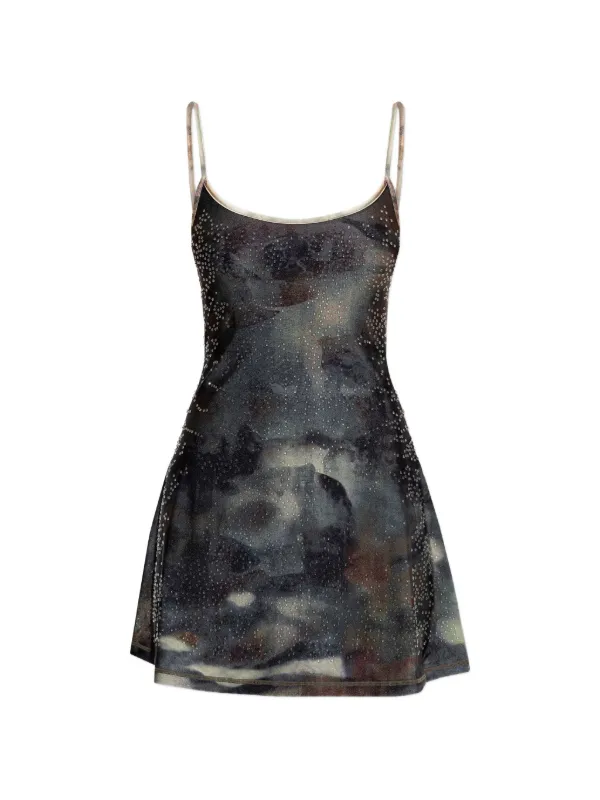 diesel layered mini dress D-Loop Embellished Slip | Black Filter:Size:2