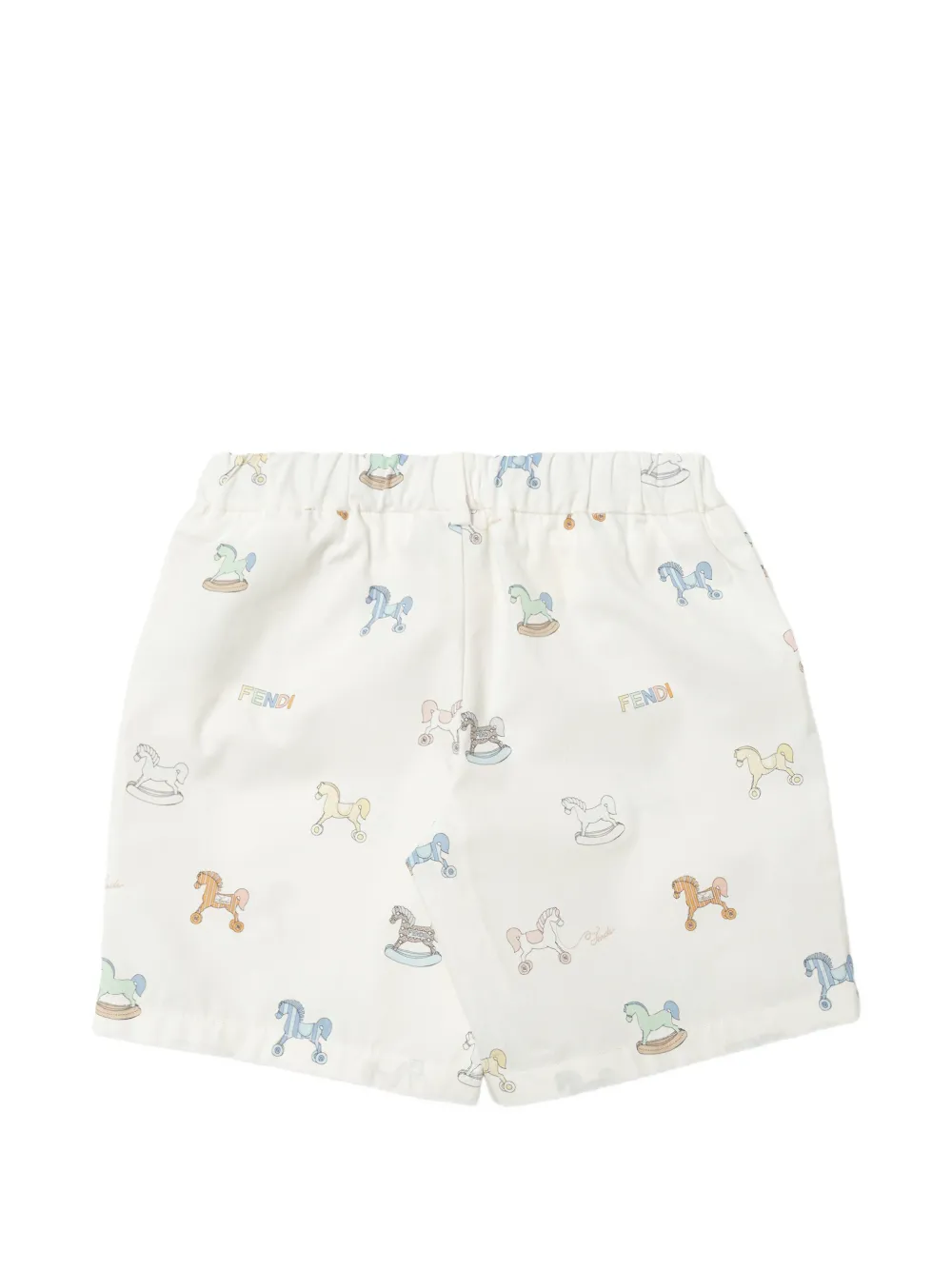 Fendi Kids Shorts met print Beige
