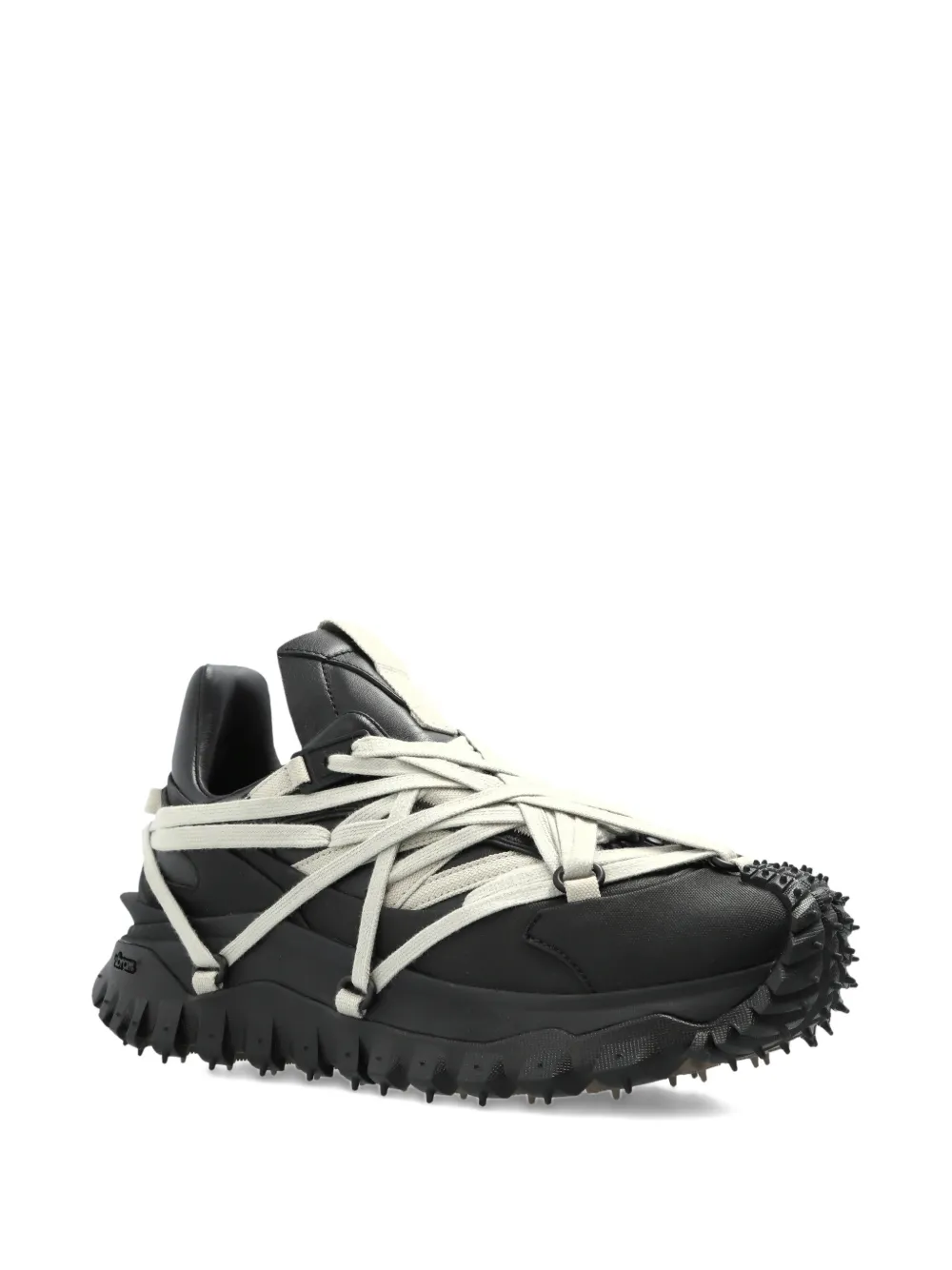 Moncler + Rick Owens laced studded sneakers Zwart