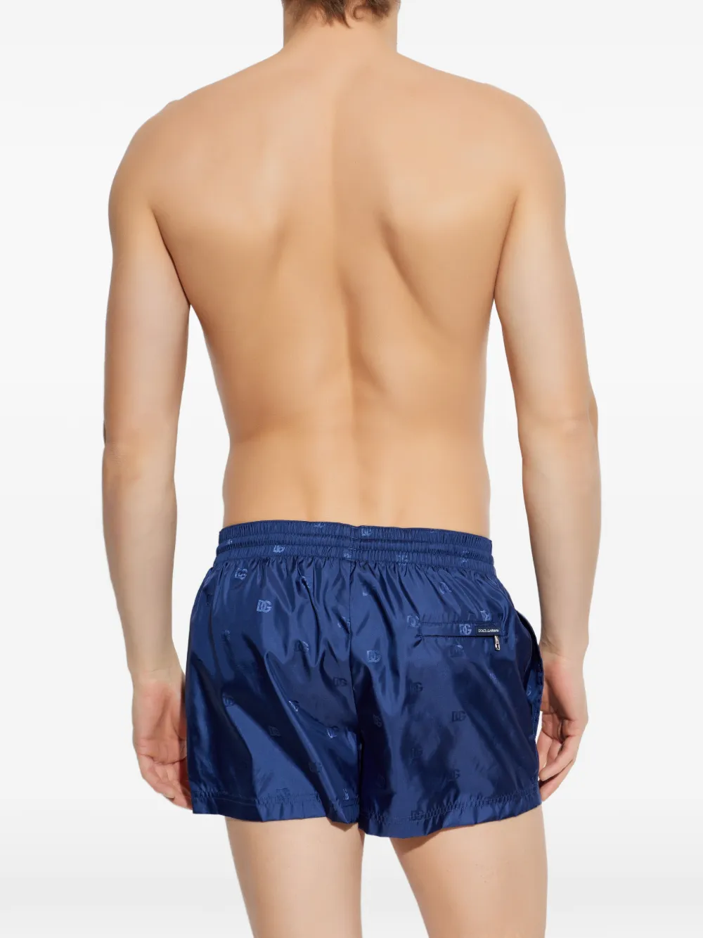 Dolce & Gabbana Zwembroek met logoprint Blauw