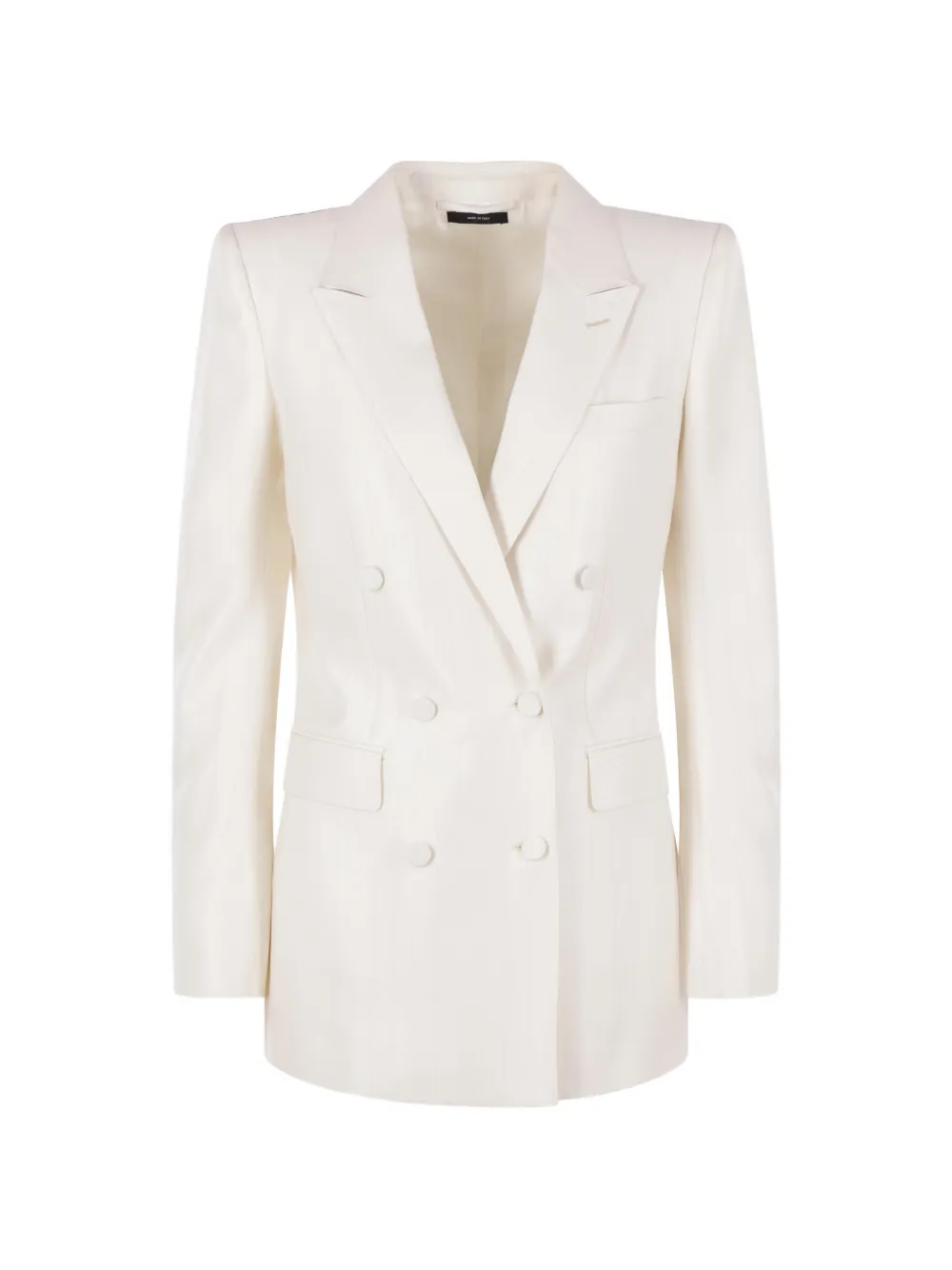 TOM FORD double-breasted pinstripe blazer - Bianco