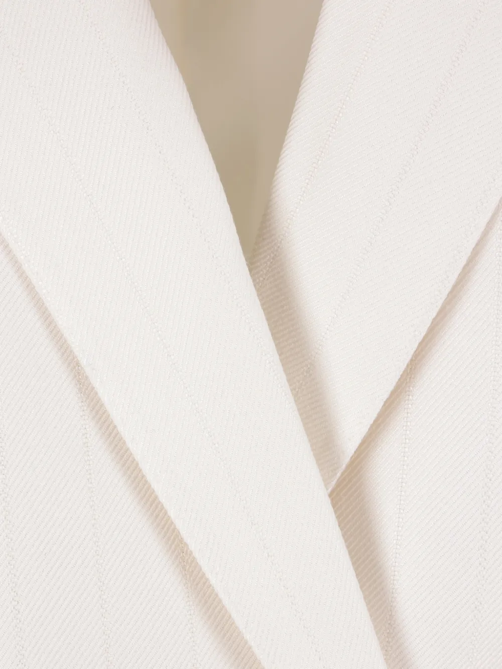 Double-Breasted Pinstripe Blazer
