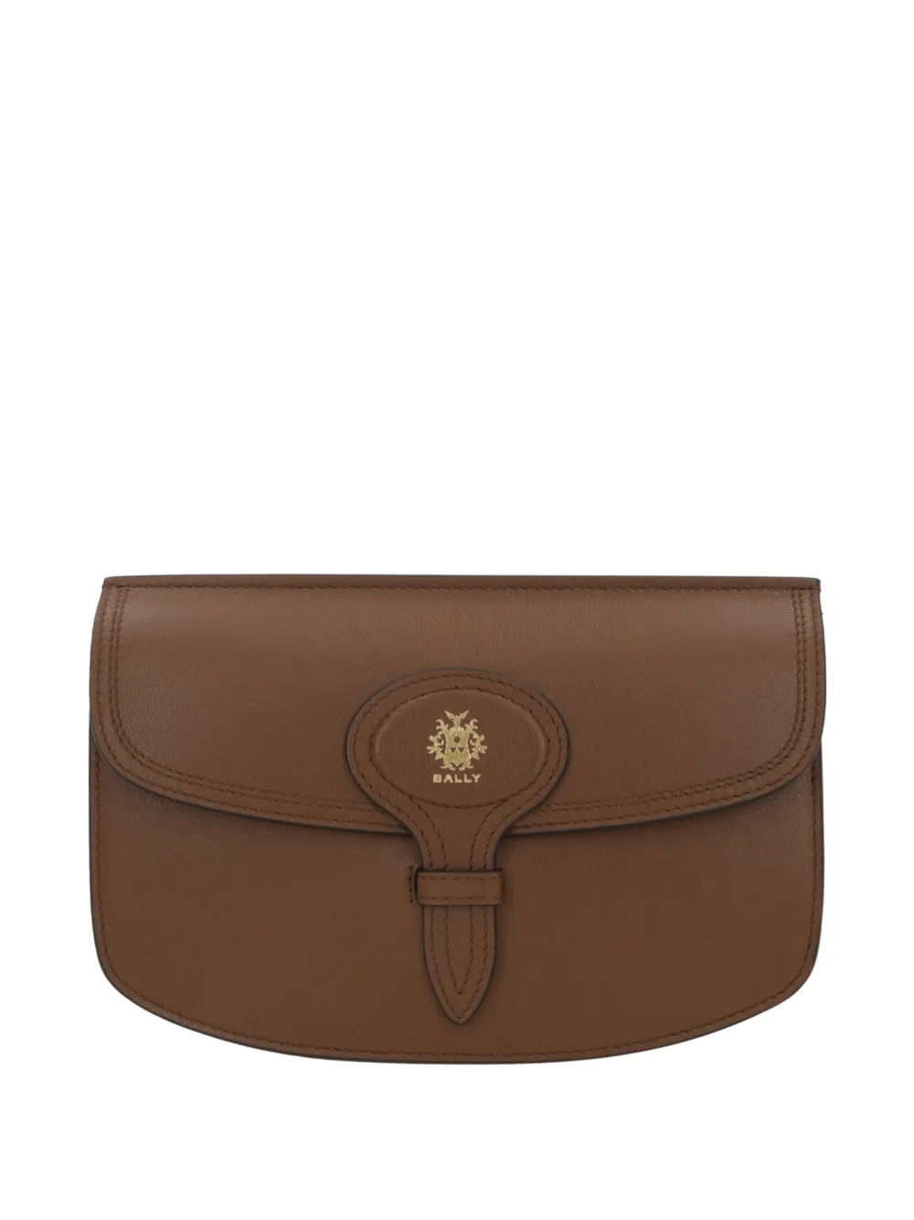Bally logo-plaque cross body bag - Marrone