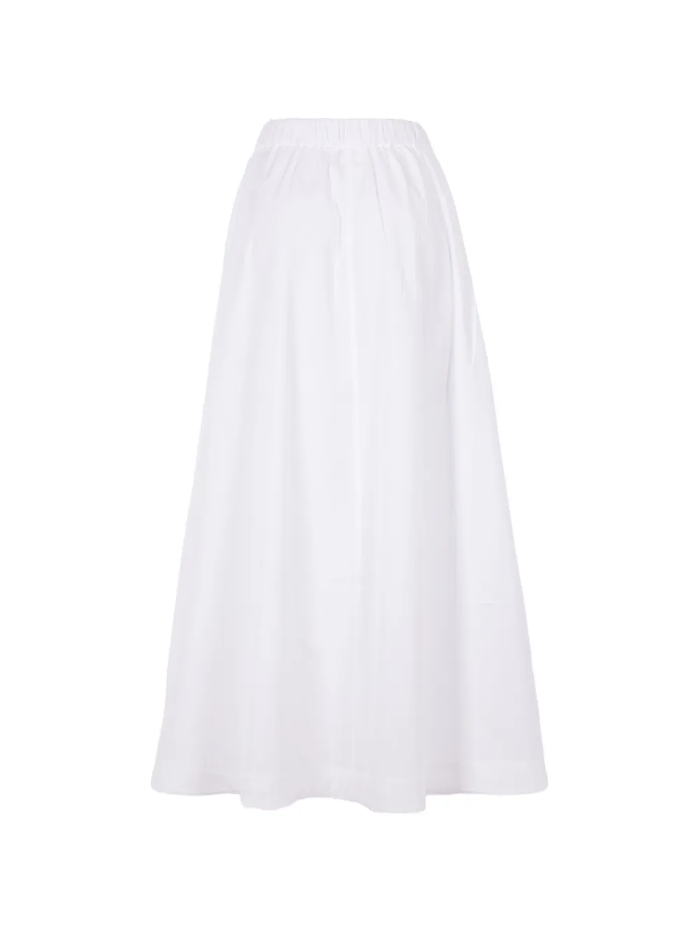  Co Button-fastening Midi Skirt - White 